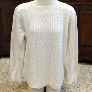 Women's Tommy Hilfiger Knit Sweater Size L Ivory